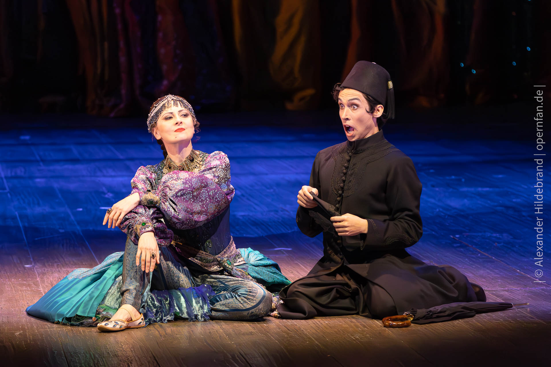 Cleopatra (Elena Tsallagova), Nireno (Edu Rojas) | Foto © Alexander Hildebrand | opernfan.de | Giulio Cesare Dob 14