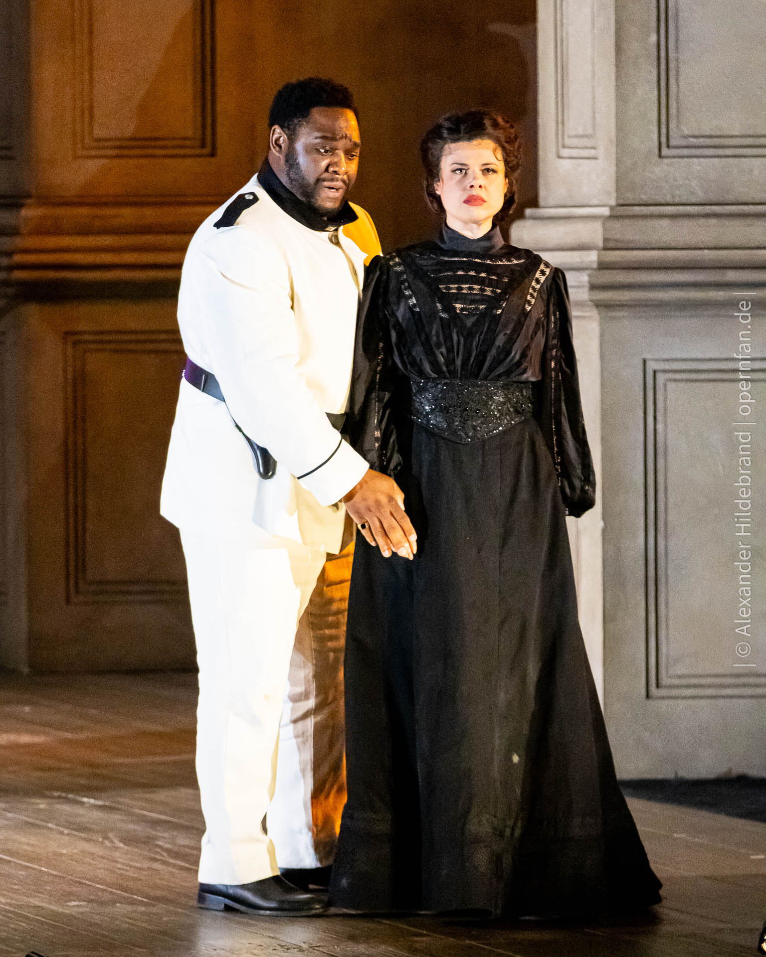 Tolomeo (Cameron Shahbazi), Cornelia (Stephanie Wake-Edwards) | Foto © Alexander Hildebrand | opernfan.de | Giulio Cesare Dob 39