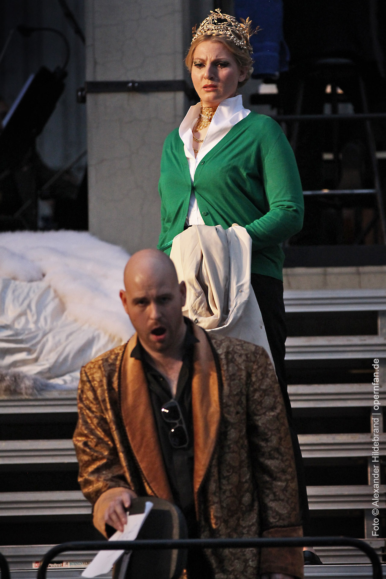 Annika Schlicht als Fricka und Derek Welton als Wotan | Foto © Alexander Hildebrand | opernfan.de |  IMG 2500