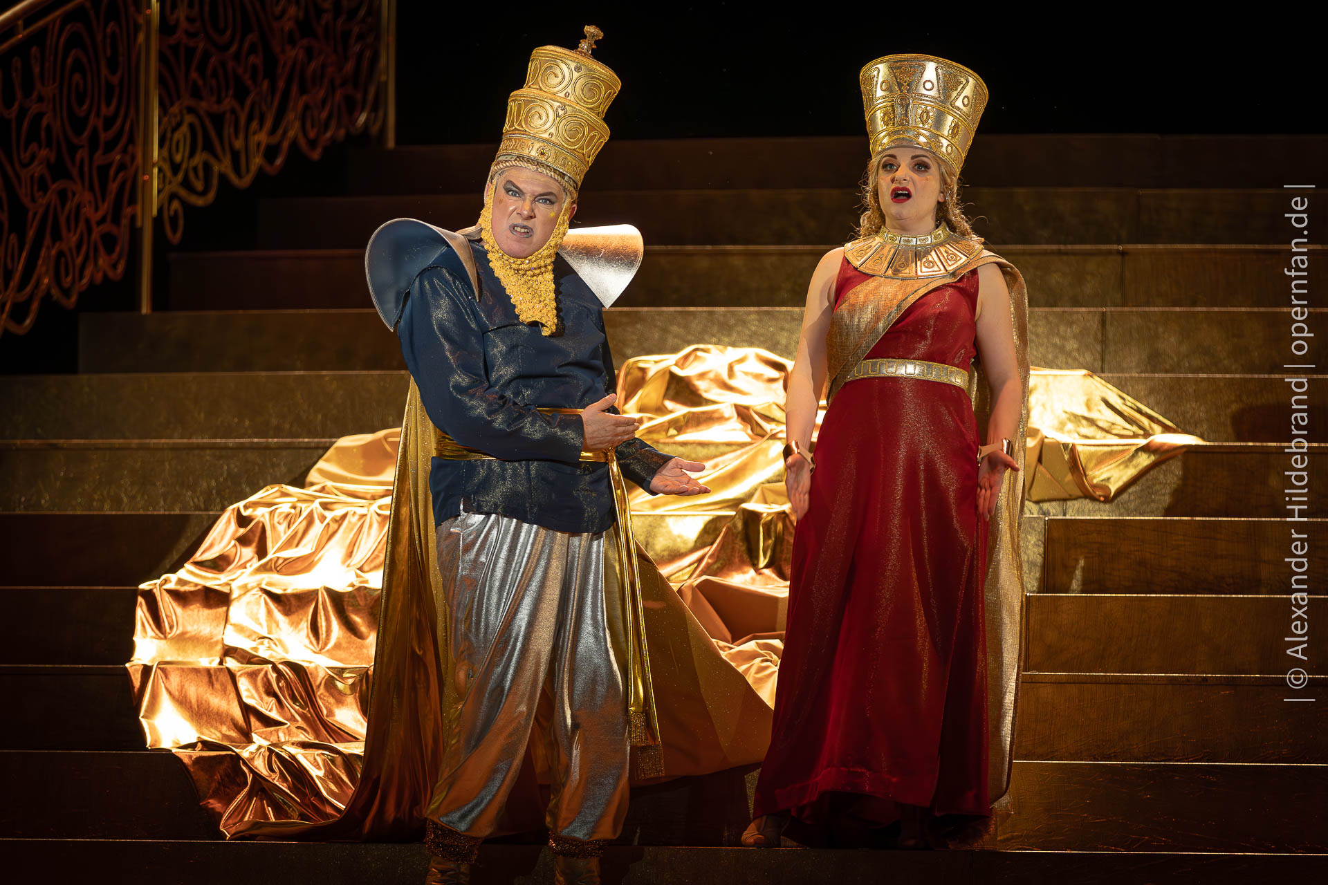 Nitocris: Soraya Mafi, Belshazzar: Robert Murray | Foto © Alexander Hildebrand | opernfan.de | Belshazzar KOB 14