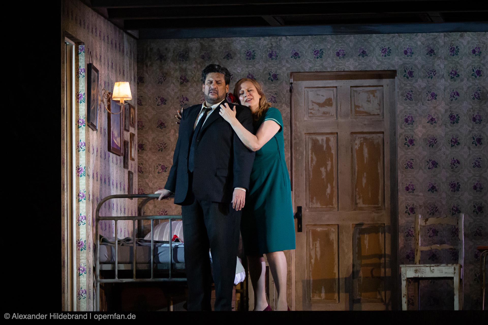 Marcelo Alvarez als Dick Johnson  und Anja Kampe als Minnie | Foto © Alexander Hildebrand | opernfan.de | IMG 2205