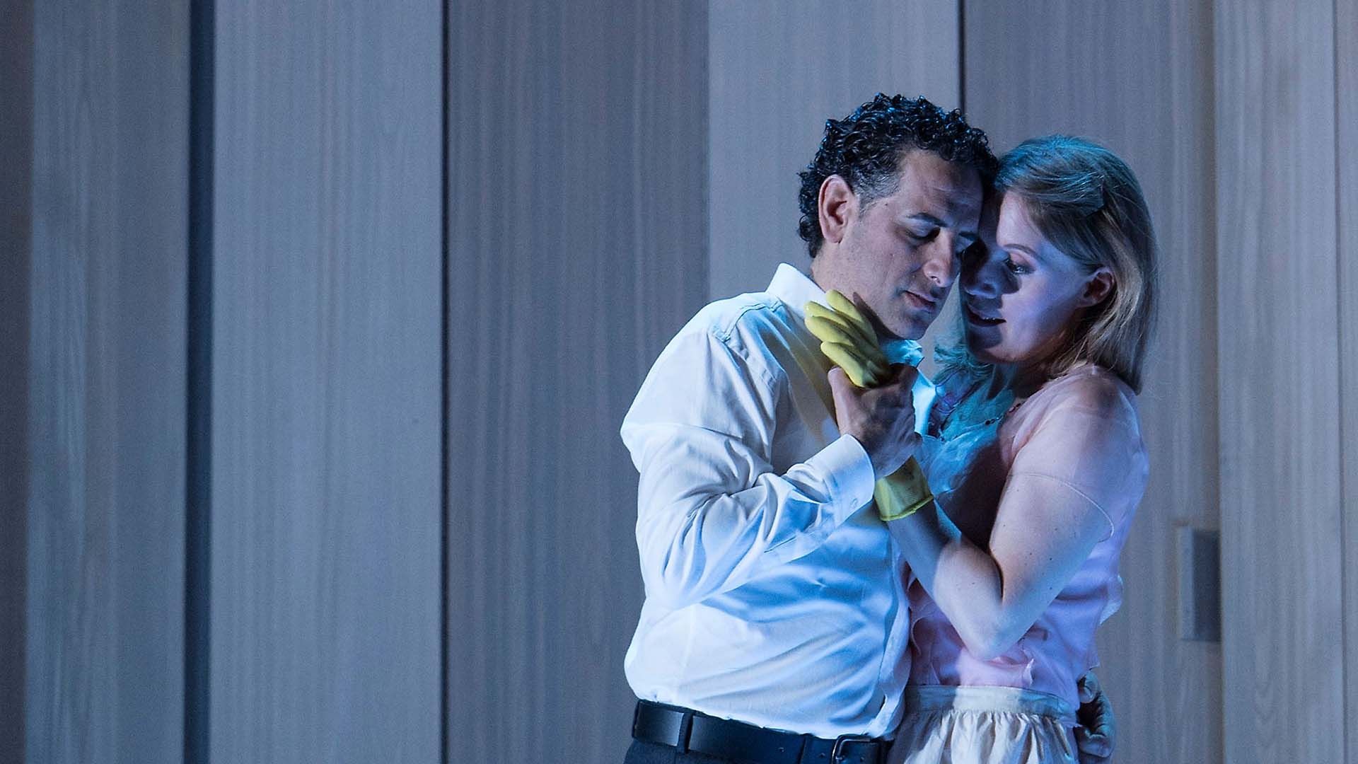 Foto zur Oper "Werther": Juan Diego Flórez (Werther) und Anna Stéphany (Charlotte)